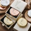 Customized pocket makeup mirror beautiful wedding gift